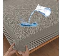 Ibenzoa® : Protège-matelas imperméable – Tissu jersey de luxe avec motif 3D, garnissage 3D respirant et couche en TPU, disponible en tailles 90x200 à 200x200, pour une hauteur de matelas jusqu'à 30 cm