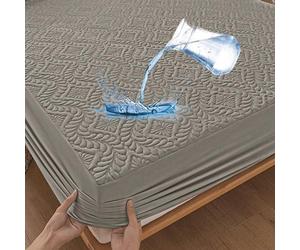Ibenzoa® : Protège-matelas imperméable – Tissu jersey de luxe avec motif 3D, garnissage 3D respirant et couche en TPU, disponible en tailles 90x200 à 200x200, pour une hauteur de matelas jusqu'à 30 cm
