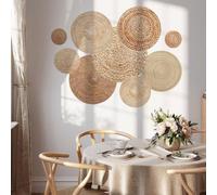 Ibenzoa® : Stickers muraux 3D Mandala – Film vinyle adhésif, finition mate, décoration murale de style bohème vintage pour salon, chambre, salle de bain et meubles