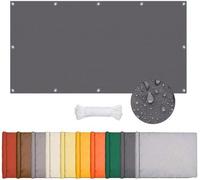 Ibenzoa® - Voile d'ombrage rectangulaire, 3 x 4 mètres, imperméable, en tissu Oxford, protection UV à 95%, œillets en acier inoxydable, coutures renforcées, inclut 6 mètres de corde, idéal pour terras