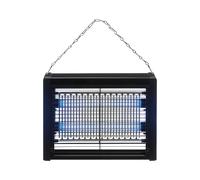 Ibergarden Lampe Anti-Moustique Noire 27,5x23,7x6 cm avec Câble 110 cm Plastique PVC (Set de 6)