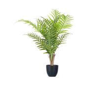 Ibergarden Plante Areca Artificielle 60 cm - Vert - Plastique - Pot 12,5x12,5x11 cm (Set de 6)