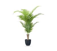 Ibergarden Plante Areca Artificielle 90 cm Vert Plastique avec Pot (Set de 4)