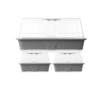IBERGARDEN Set de 3 mini-serres avec évent