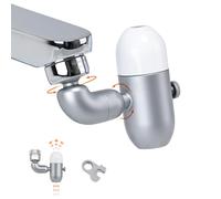 Ibergrif embout robinet 720° avec mousseur 4 modes | Économiseur d'eau, adaptateur universel M22 M24 sans outil pour cuisine et salle de bain, ABS anti-corrosion