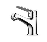 Ibergrif M11059, Mitigeur Lavabo Bec Bas, Robinet Lavabo Salle de Bain Complet avec Outils et Accessoires D'installation, Robinet Lave-Mains pour Évier, Corps en Laiton, Chrome, Argent