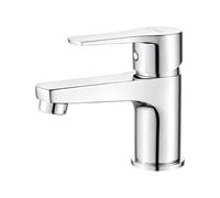Ibergrif M11357 Mitigeur Salle de Bain Chromé, Démarrage à Froid | Robinets de lavabo pour salle de bain : corps laiton, cartouche céramique, eau chaude/froide, G3/8, hauteur sous bec 64 mm