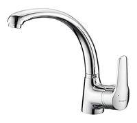 IBERGRIF M14150 Roma, Mitigeur d'Evier, Robinetde Cuisine Monocommande, Chromé, argent