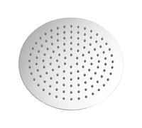 Ibergrif Pulvérisateur de douche rond M20293, tête de douche en acier inoxydable, argent, diamètre 20 cm
