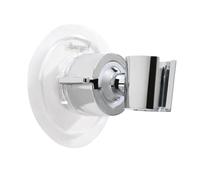 Ibergrif M20407 Support Pommeau de Douche Sans Perçage, Fixation Adhésive 3M Réglable 360°, Support Douchette Universel Autocollant, Support de Douche Mural pour Salle de Bain