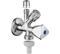 Schell Schell Vanne d'angle combinée COMFORT DN 15, G 1/2 AG, avec 2 poignées COMFORT, vc Quantité:1