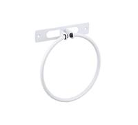 Ibergrif M31004W-Frost, Anneau Porte-Serviettes en Acier, Accessoires de Salle de Bain, Blanc
