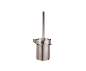 Ibergrif M31010-Placid, Porte-Balai pour WC en Acie, Accessoires de Salle de Bain, Gris