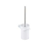 Ibergrif M31010W-Frost, Porte-Balai pour WC en Acie, Accessoires de Salle de Bain, Blanc