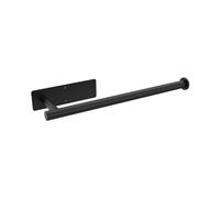 Ibergrif M34055B, Dderouleur Essuie Tout Murale, Acier Inoxydable, Installation Colle/Perçage, Adapté à La Cuisine Et à La Salle de Bain, Noir