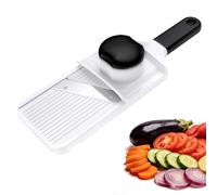 Ibergrif M526 Mandoline Cuisine - Mandoline Multifonctions Manuel Réglable 1-4 mm, Coupe-Légumes avec Protection anti-doigts & Verrou de Sécurité, Nettoyage Facile, pour Chou, Oignon, Carotte, Citron