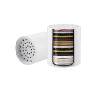 Ibergrif M91010-1 Filtrante Remplaçable Universelle à Rendement pour Filtre de douche, Cartouches à Adoucisseur d'eau Anti Calcaire, pour Éliminer le Chlore, le Fluorure, Les Métaux Lourds