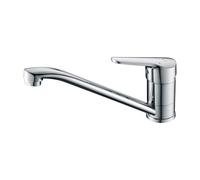 Ibergrif Mitigeur de Cuisine, Robinet d’Évier Monocommande Pivotant à 360° | Eau Chaude et Froide, Cartouche Céramique, G3/8" avec Adaptateurs G1/2", Finition Chromée