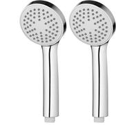 Ibergrif Pommeau de Douche Economie Deau Pression- Douchette Universelle Interface 1/2 Pouce, Douchette Douche Salle de Bain Facile à Installer et à Nettoyer, Pommeau Douche, (Dia: 83mm), Chromés