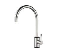 Ibergrif Robinet Cuisine Laiton, Rotation 360° Eau Chaude Froide, Mitigeur Cuisine Cartouche Céramique Économiseur d'Eau, Installation Simple pour Évier Monotrou