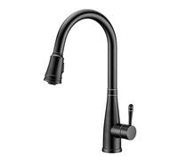 Ibergrif - Robinet de Cuisine avec Douchette Extractible, Mitigeur d'évier, Acier