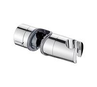 Ibergrif Support Pommeau de Douche Réglable, Support Douchette Universel pour Barre de Douche 18-25 mm, Installation Facile sans Outil, Support Coulissant Chromé