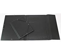 Iberplas 343CS00 Classeur de Gommes en PVC feuille Noir