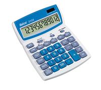 Ibico, Calculatrice de bureau 212X, compacte pour le bureau, la maison et l’école, Blanc/Bleu, 140 x 32 x 190 mm, IB410161