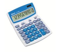 Ibico, Calculatrice de bureau 212X, compacte pour le bureau, la maison et l’école, Blanc/Bleu, 140 x 32 x 190 mm, IB410086
