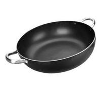 Ibili Poêle profonde I-Chef Honda 36 cm – Aluminium antiadhésif, 2 poignées, induction – Argent