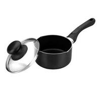 IBILI Saucière 406412 12 cm Aluminium antiadhésif, bec verseur et couvercle en verre, induction