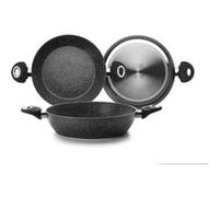 Ibili Natura 440832 Poêle à frire, diamètre max. 32 cm, aluminium, compatible avec les cuisinières à induction, revêtement antiadhésif