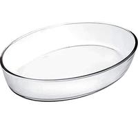 IBILI 480140 Plat Ovale, Verre, Transparent, 40 x 27 x 6 cm