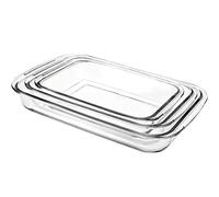 Set de 3 plats rectangulaires Kristall Ibili
