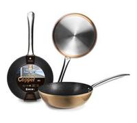 IBILI - Poêle Honda Natura Copper, 24 cm, Aluminium, Antiadhésif style pierre, Compatible avec l’induction