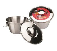 Ibili Moule à pudding 651616 – Acier inoxydable 16 cm avec couvercle et serrure, 1 unité