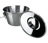 Ibili Moule à pudding 651616 – Acier inoxydable 16 cm avec couvercle et serrure, 1 unité