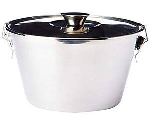 Ibili - 651620 - Flanero avec Couvercle et Verrouillage en Acier Inoxydable 20 cm