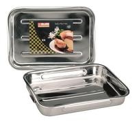 IBILI 651830 Plat à rôtir en Inox avec anses pliantes 31x24x5,5 cm Bistrot