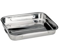 IBILI 651845 Plat à rôtir en Inox avec anses pliantes 48x34x7 cm Bistrot