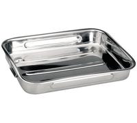 IBILI Plat à rôtir 651860 Bistrot - en inox, anses pliantes, 63x45x7,5 cm
