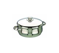 IBILI - Marmite avec couvercle Oslo, 26 cm, Acier inoxydable, Compatible avec l’induction