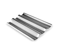 Ibili - 682103 - Moule 3 Baguettes/Tuiles en Acier Inoxydable