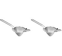 Ibili 703910 Passoire Conique, Acier Inoxydable, Argent, 25 x 11.5 x 10.5 cm (Lot de 2)