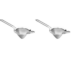 Ibili 703910 Passoire Conique, Acier Inoxydable, Argent, 25 x 11.5 x 10.5 cm (Lot de 2)