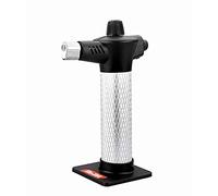 Ibili 704450 Chalumeau Goumet "Luxe", Noir/Argent