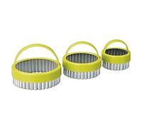 IBILI 724000 Lot de 3 Coupe-Pâtes Dentelés Plastique Multicolore 26 x 18 x 12 cm