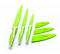 Set De 3 Couteaux Verts 8.5+12.5+15cm