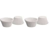 Ibili 729307 Barquette à Pâtisserie Carre Rond (50) 7, Papier, Blanc, 7 X 3.5 CM (Lot de 2)