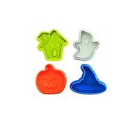 Ibili Emporte-pièces 733000 Halloween avec poussoir Lot de 4